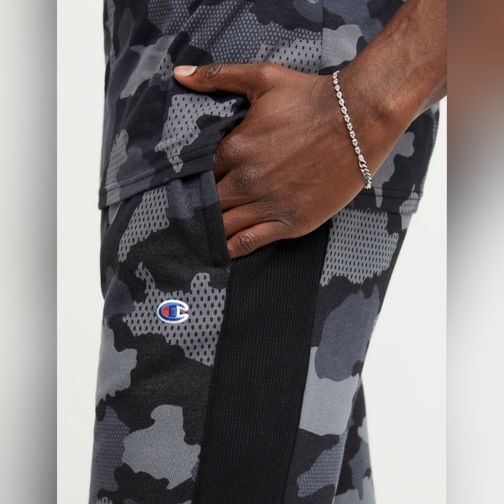 CHAMPION Men's Urban Pursuits Camo Pattern Fleece Drawstring Sweatpants - Picture 6 of 9